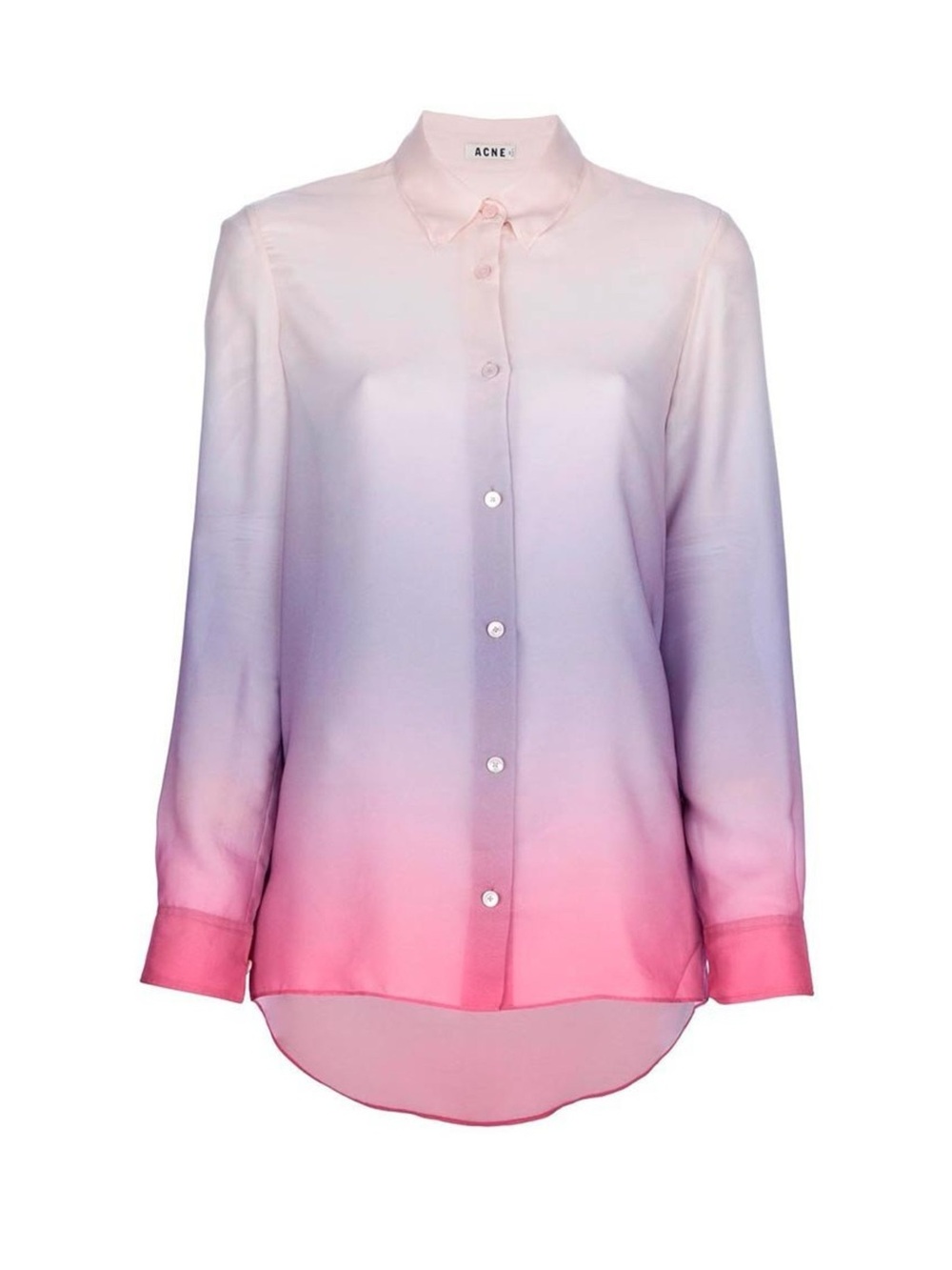Acne studios dip dyed ombre button down shirt size 36
